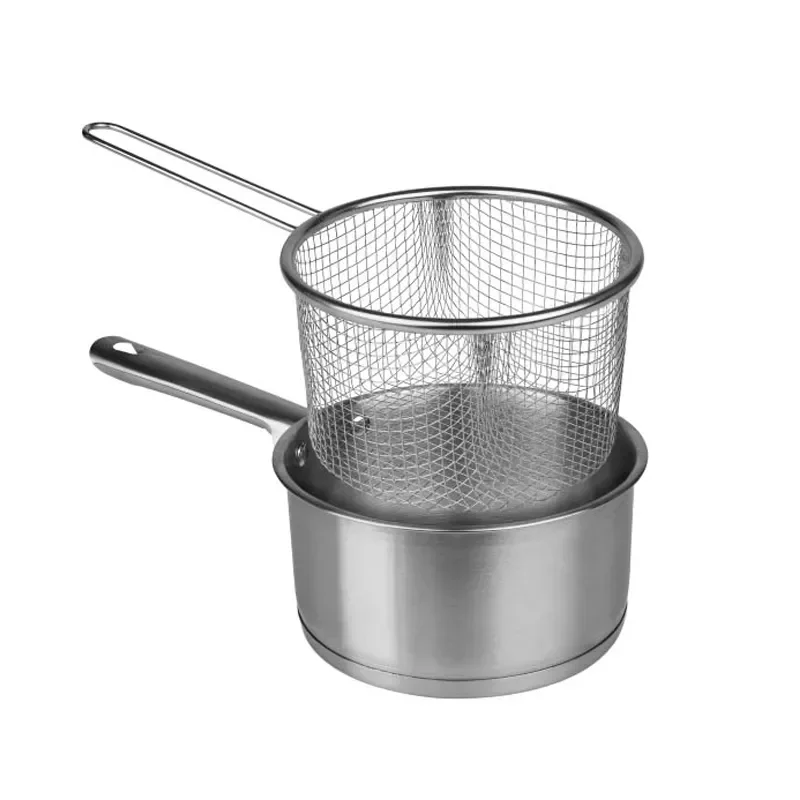 STARLEY–Lifestyle Cazo Cocina Cazo De Acero Inoxidable Con Cestillo Freidor Cazo Especial Induccion