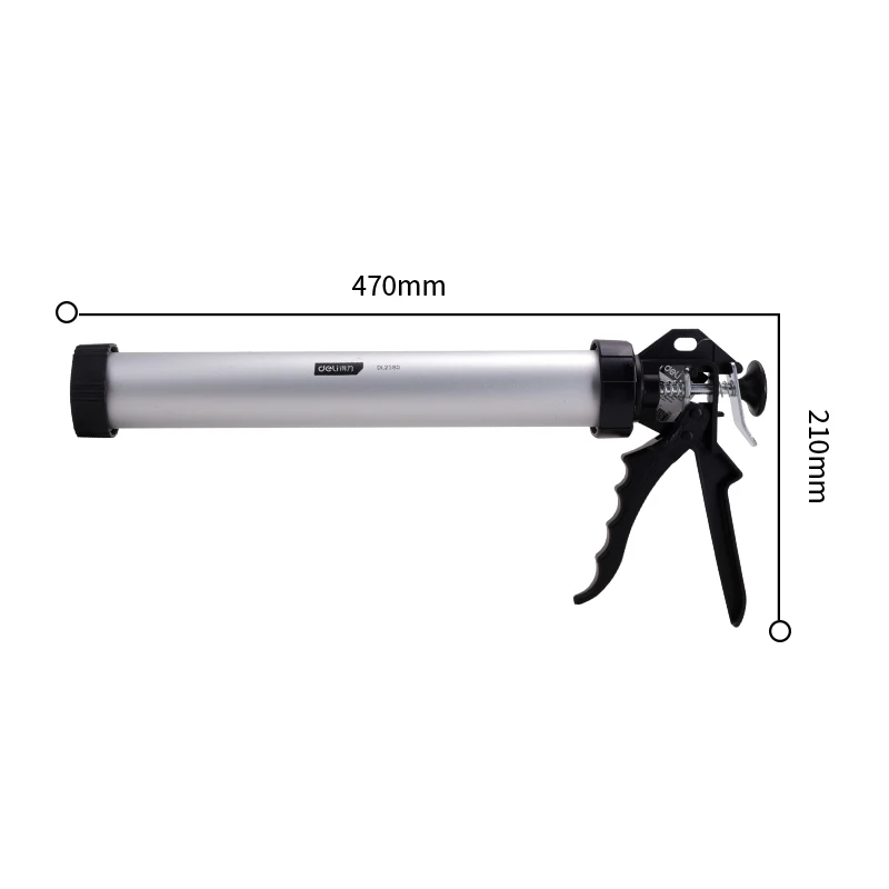 Imagem -02 - Liga de Alumínio Manual Injetor de Calafetagem Cartucho Rotativo Arma Durável Pistola de Cola de Vidro Esparadrapo Armas Calafetagem Ferramenta Peças