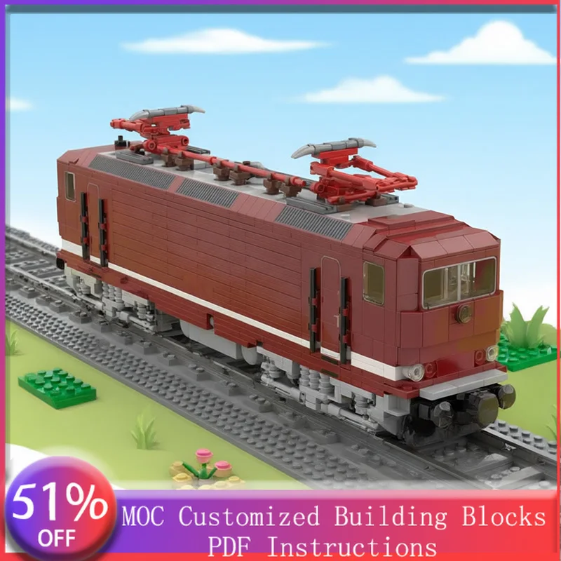 

1332 PCS Car Passenger and medium-sized freight four-axle locomotive MOC Customize Modular Building Block DIY Assembly Toy Gift
