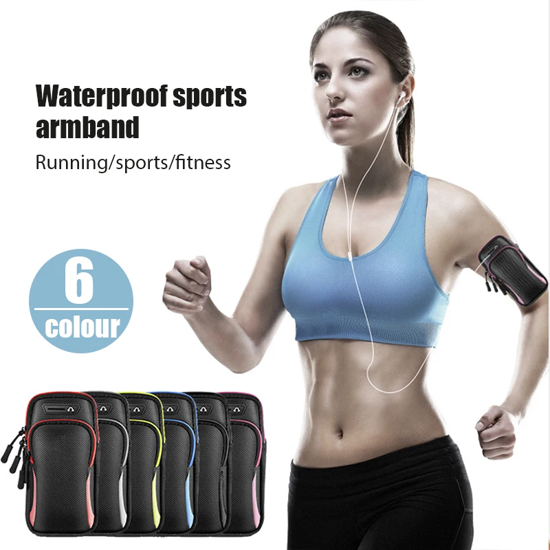 Universal Mobile Phone Case Waterproof Sport Armband Bag Running Gym Arm Band Mobile Phone Accessories Cover For Iphone Xiaomi