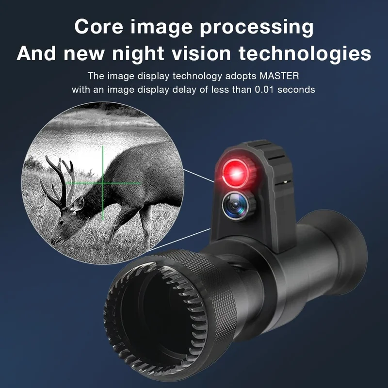 4K 7X Night Vision Binoculars Full-Color Infrared Cross-Hair 800m Range for Hunting Outdoor