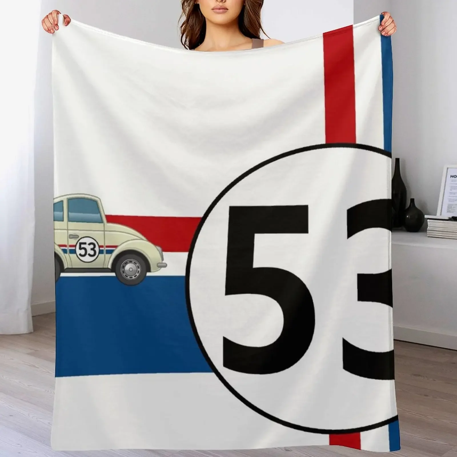 

Herbie Fully Loaded Fan Art Throw Blanket Camping Soft Winter beds Heavy Blankets