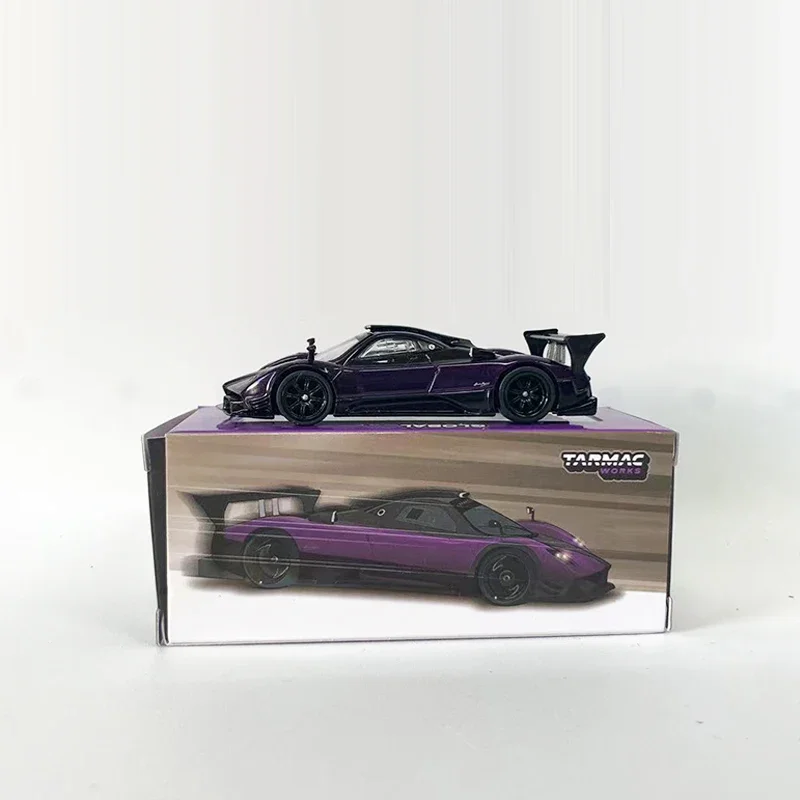 Tarmac Works 1:64 modelo de coche, Paga Zonda R Viola PSO, vehículo fundido a presión de aleación, púrpura profundo