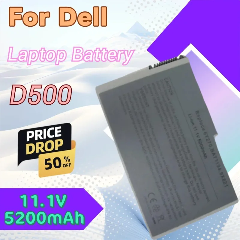 

For Dell Latitude D500 D505 D510 D520 D600 D610 W1605 YD165 BAT1194 G2053A01 J2178 U1544 New 11.1V 5200mAh Laptop Battery+Tools