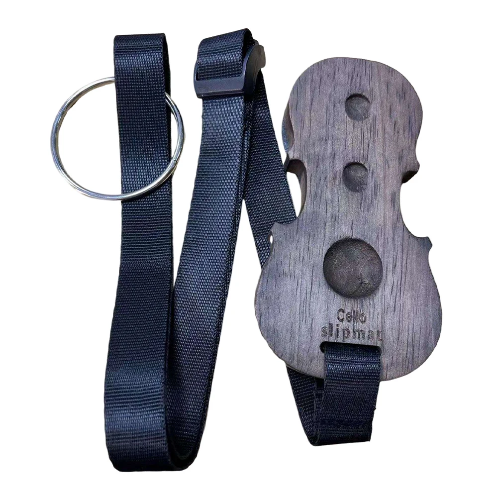 Cello Non-Slip Pad Strap Non-skid Cello End Pin Holder With Adjustable Strap 3 Holes Cello Antiskid Device Accessories