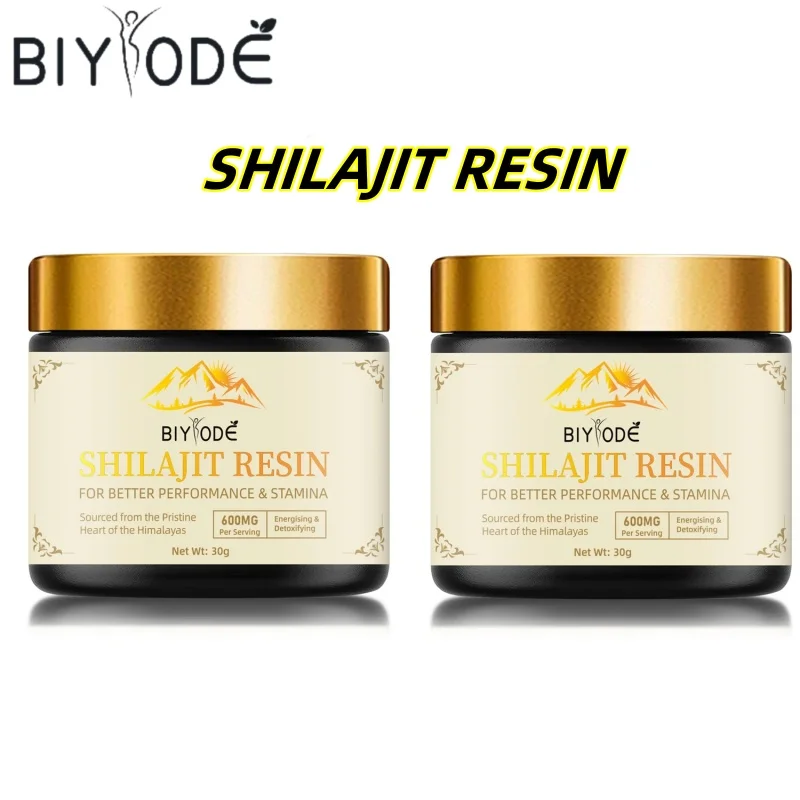 2box BIYODE Pure Himalayan Shilajit Resin 85+ Trace Minerals Fulvic Acid Tested Body Care Immune Health Metabolism Energy 30g