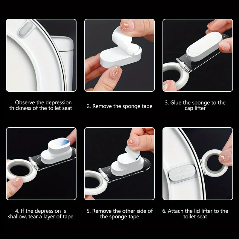 Multifunction Toilet Seat Lifter Toilet Lifting Device Avoid Touching Toilet Lid Handle Pot Seat Lifter WC Accessories