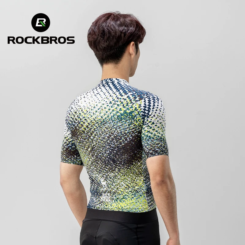 ROCKBROS Cycling Clothes for Men Cycling Jersey Set Chinese Dragon Style MTB Road High Elastic Breathable Man Cycling Maillot