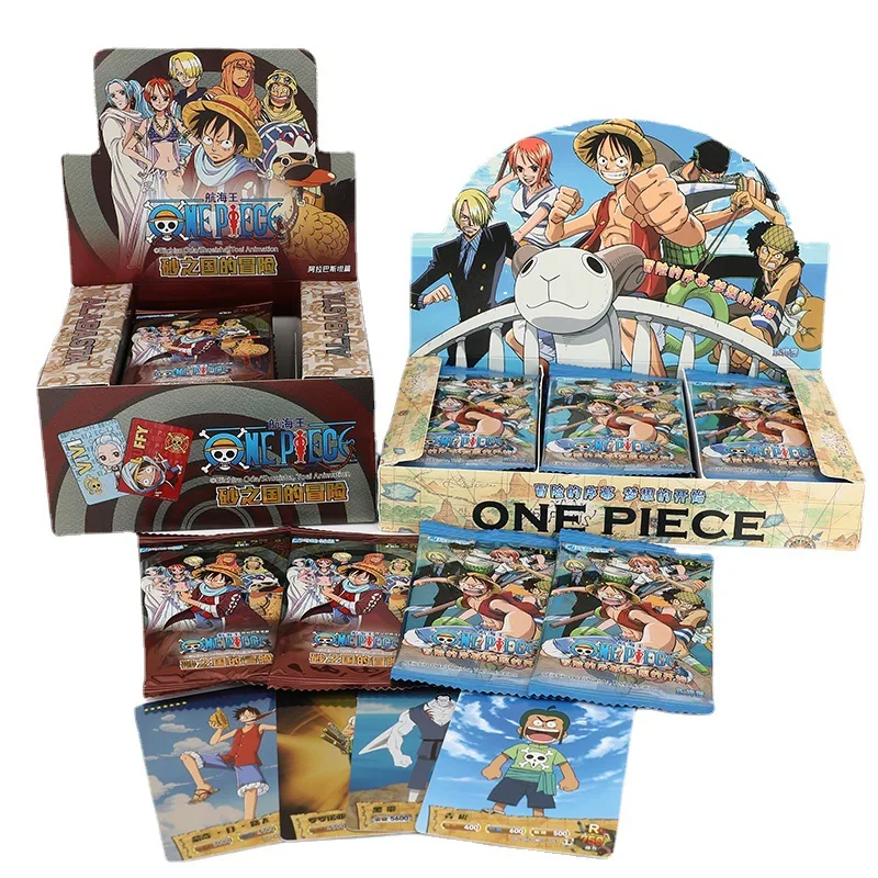 30PCS/6Pack One Piece Cartoon Collection Card Japanese Anime Character R SR Rare Trading Fighting Game Card for Children Toys