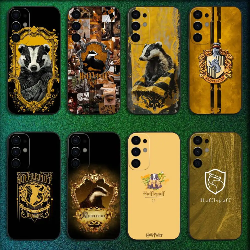 

Cool H-Hufflepuff Crest Phone Case For Samsung S25,S24,S21,S22,S23,S30,Ultra,S20,Plus,Fe,Lite,5G Black Cover