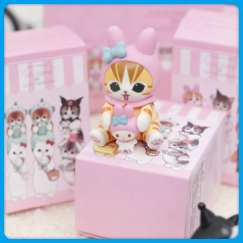 

MINISO Mofusand Shark Cat Image Ugly Fish Doll Toy Display Модная слепая коробка Виниловое лицо Коллекционные игрушки и хобби