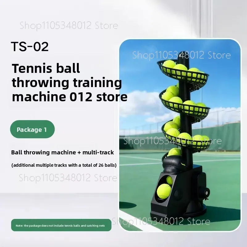 TS02 Tennis Ball Throwing Machine Serve Machine Tennis Multi-ball Portable Trainer Indoor And Outdoor
