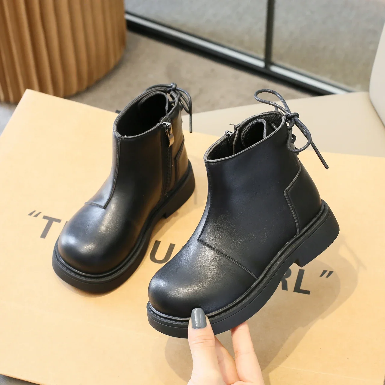 2023 Girls Boots Cool Cute Children Chelsea Boots Drop Shipping Non-slip Kids Fashion Casual Boots Breatheable Versatile Korean