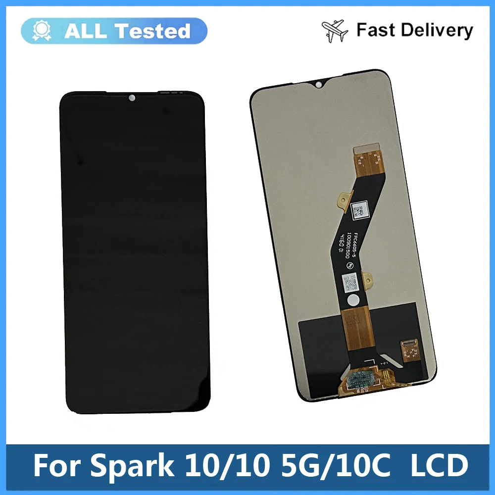 For Tecno Spark10 KI5q Spark 10 5G KI8 LCD Display Touch Digitizer Spark 10C KI5k KI5m LCD Sensor Tecno Spark 10 Pro KI7 LCD