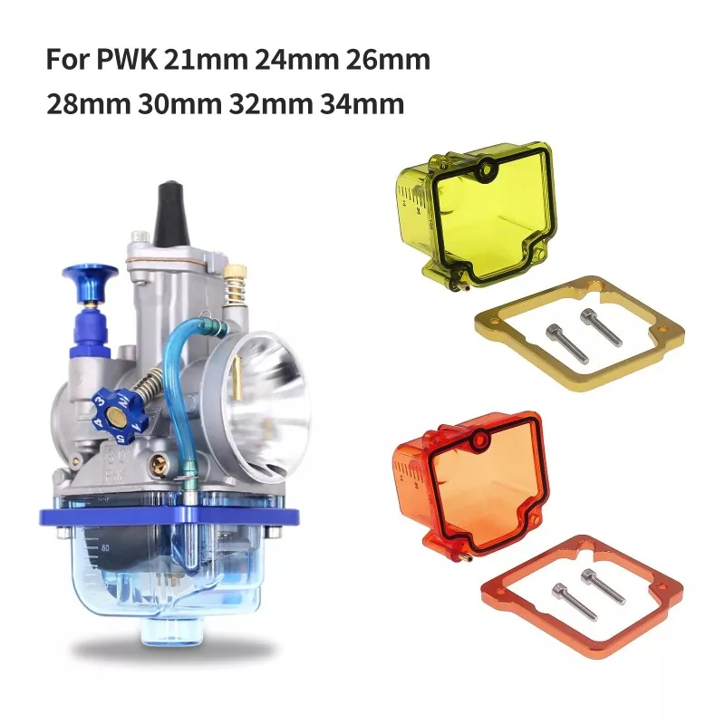 Universal Motorcycle Carburetor Bottom Transparent Float Bowl Lower Cover Bowl For Keihin PWK EVO OKO KOSO 21-34mm Carb