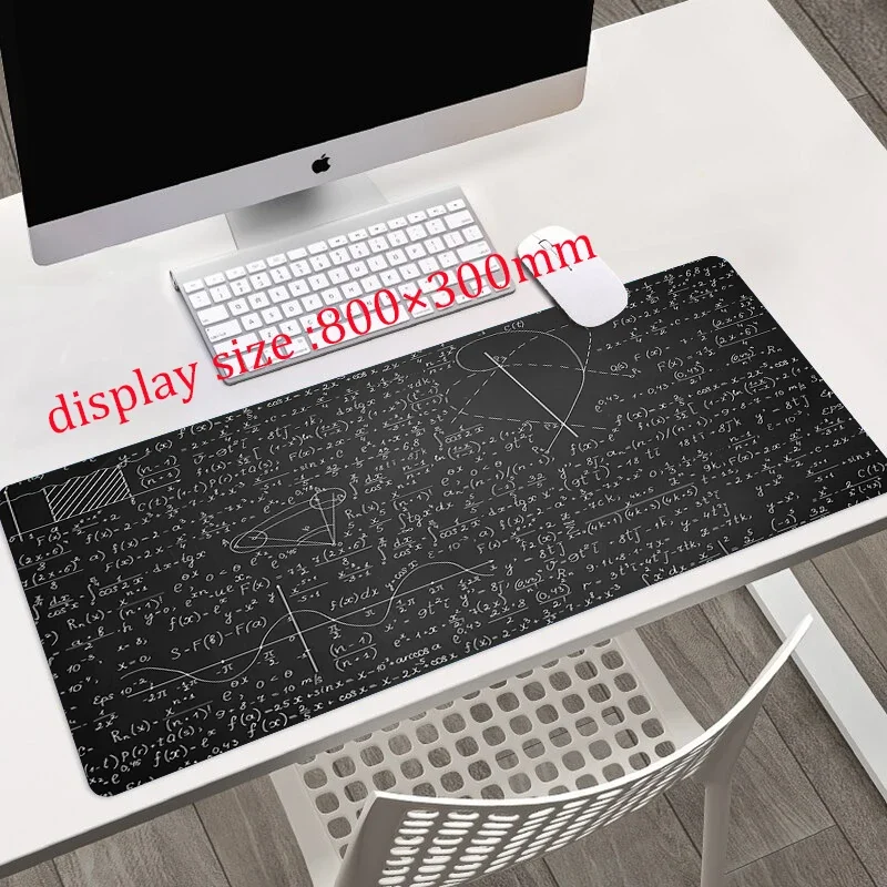 Blackboard Graffiti Art Printing Mouse Pad Gaming Large HD New MousePads Anti-slip Laptop Office Soft Rubber Mouse Mat Table Mat