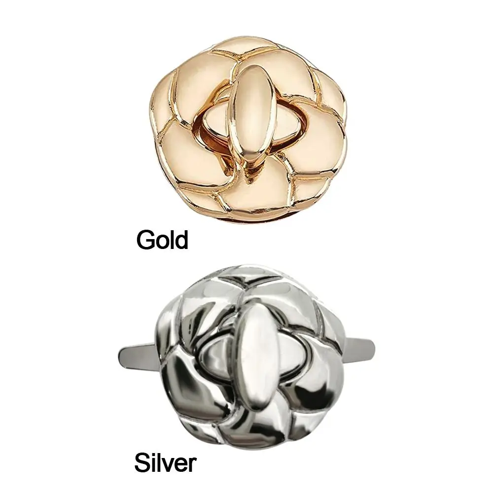 1Pcs DIY Metal Clasp Turn Locks Twist Lock for Handmade Handbag Shoulder Bag Purse Bag Parts Accessories Metal Buckle