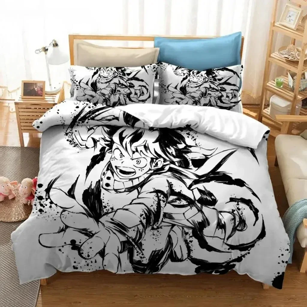 

Anime My Hero Academia 3D NEW Duvet Cover Pillowcase Bedding Set Adult Boy Girl Bedroom Decoration Children Single Double Large