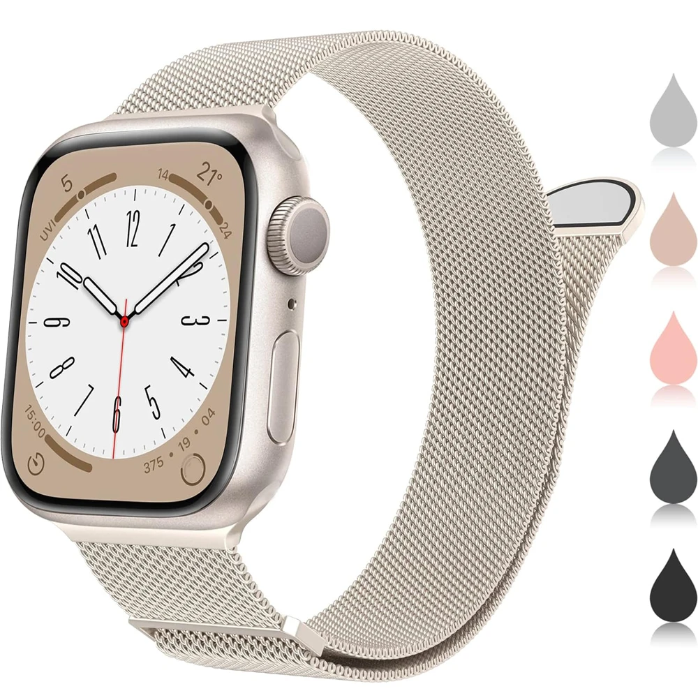 

Magnetic Strap For apple Watch Ultra 2 Band 44mm 45mm 49mm 41mm 42mm 38mm 45 44 mm Bracelet iwatch Series 3 4 5 6 SE 7 8 9 Strap