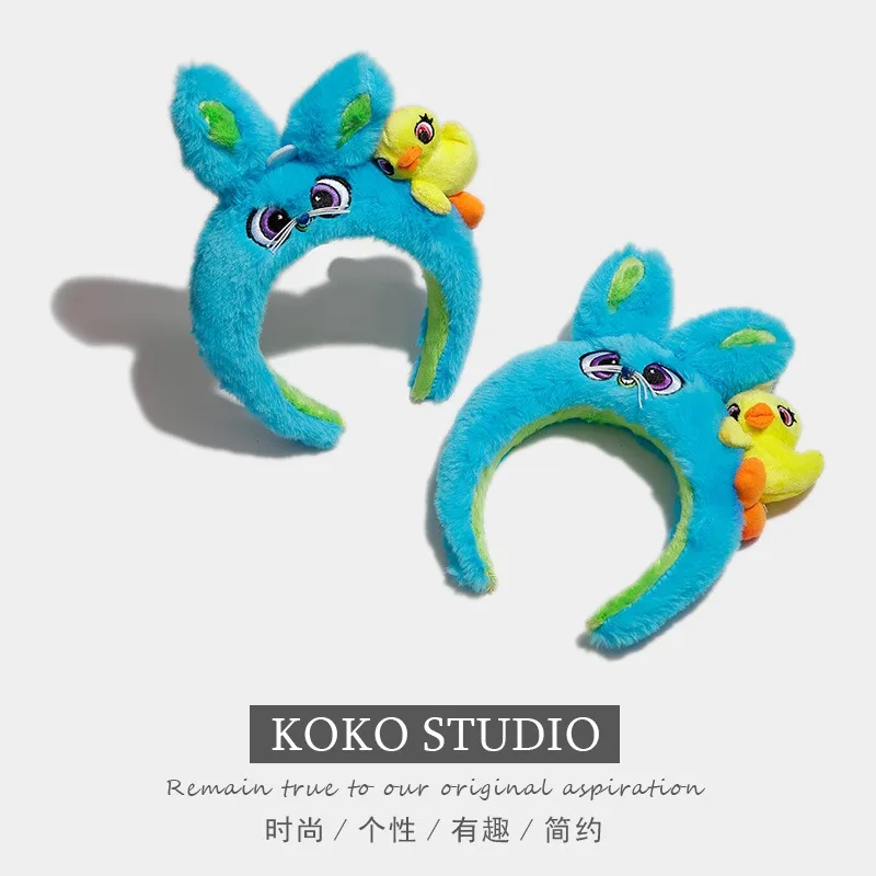 Disney Stitch Ikat Rambut Kartun Hiasan Kepala Kawaii Anti Selip Cuci Wajah Perawatan Kulit Lembut Ikat Rambut Lucu Aksesori Rambut Pesta Hadiah Anak Perempuan