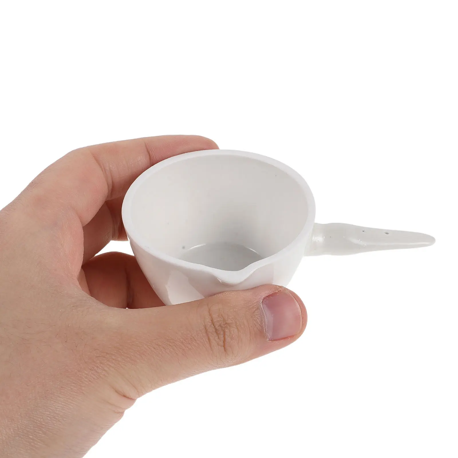 

4Pcs Porcelain Evaporating Dish Flat Form 50Ml Heat-Resistant Ceramic Basin Handle Spout Lab Dish for Chemistry Experiments