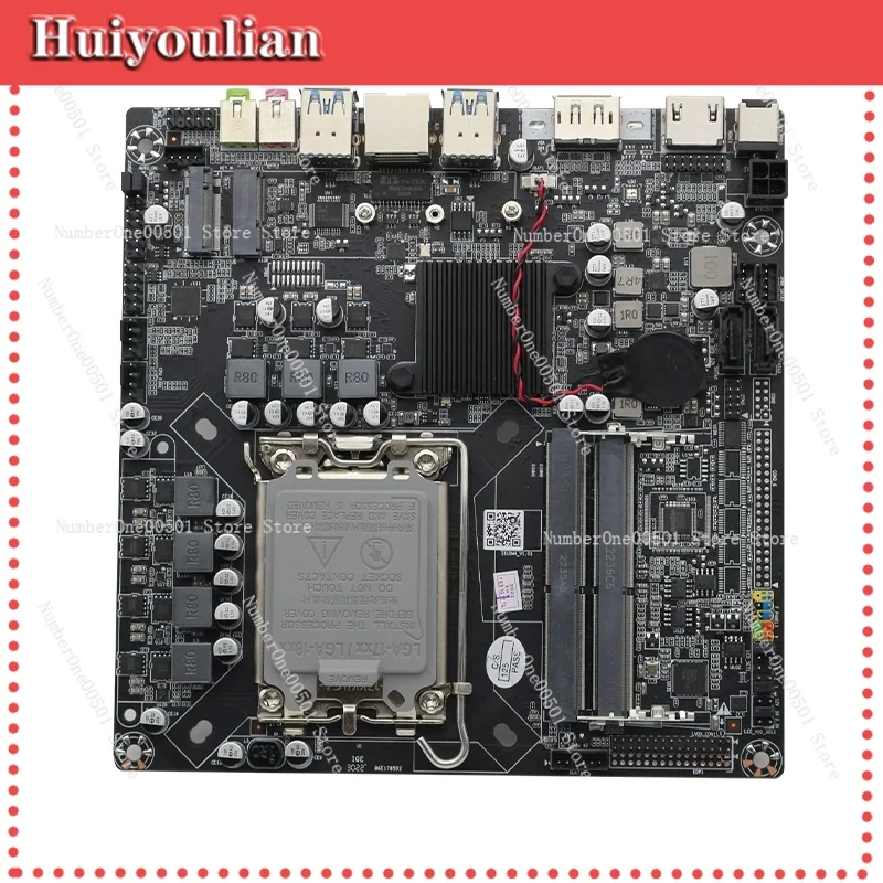 H610itx mini main board ultra-thin LVDS all-in-one 17x17CM H610itx supports 12th generation CPU