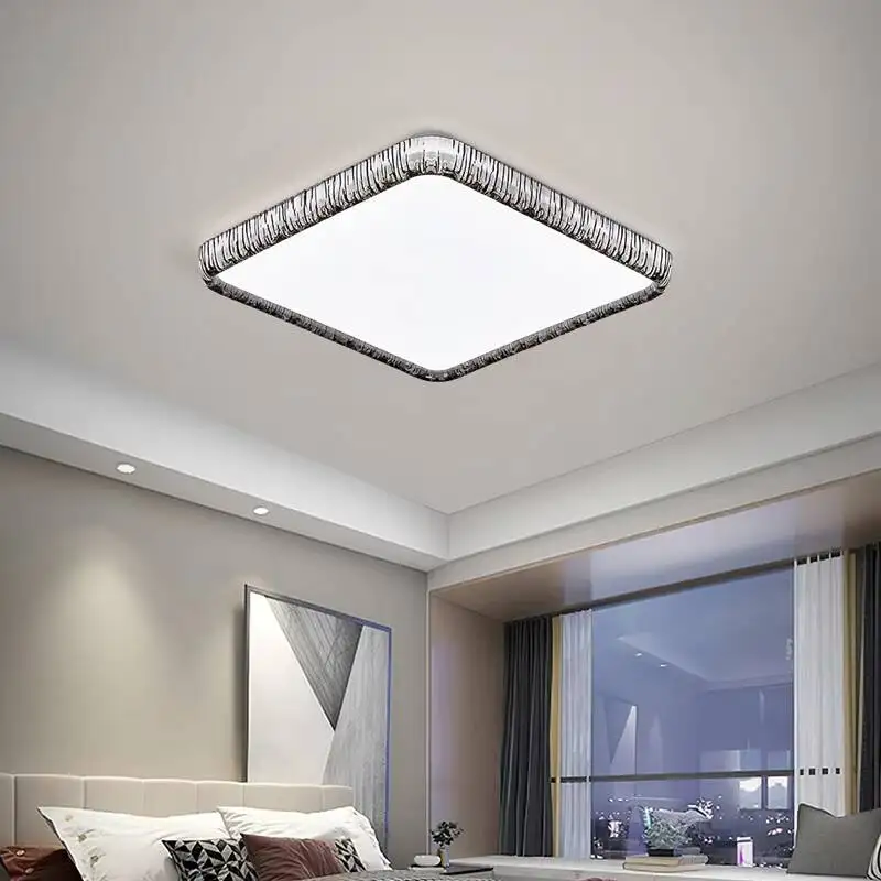 Bedroom Main Light Modern Simple Large New Ice Crack Lamp Full Spectrum Eye Protection Dining Room Main Light Air Ceiling Light