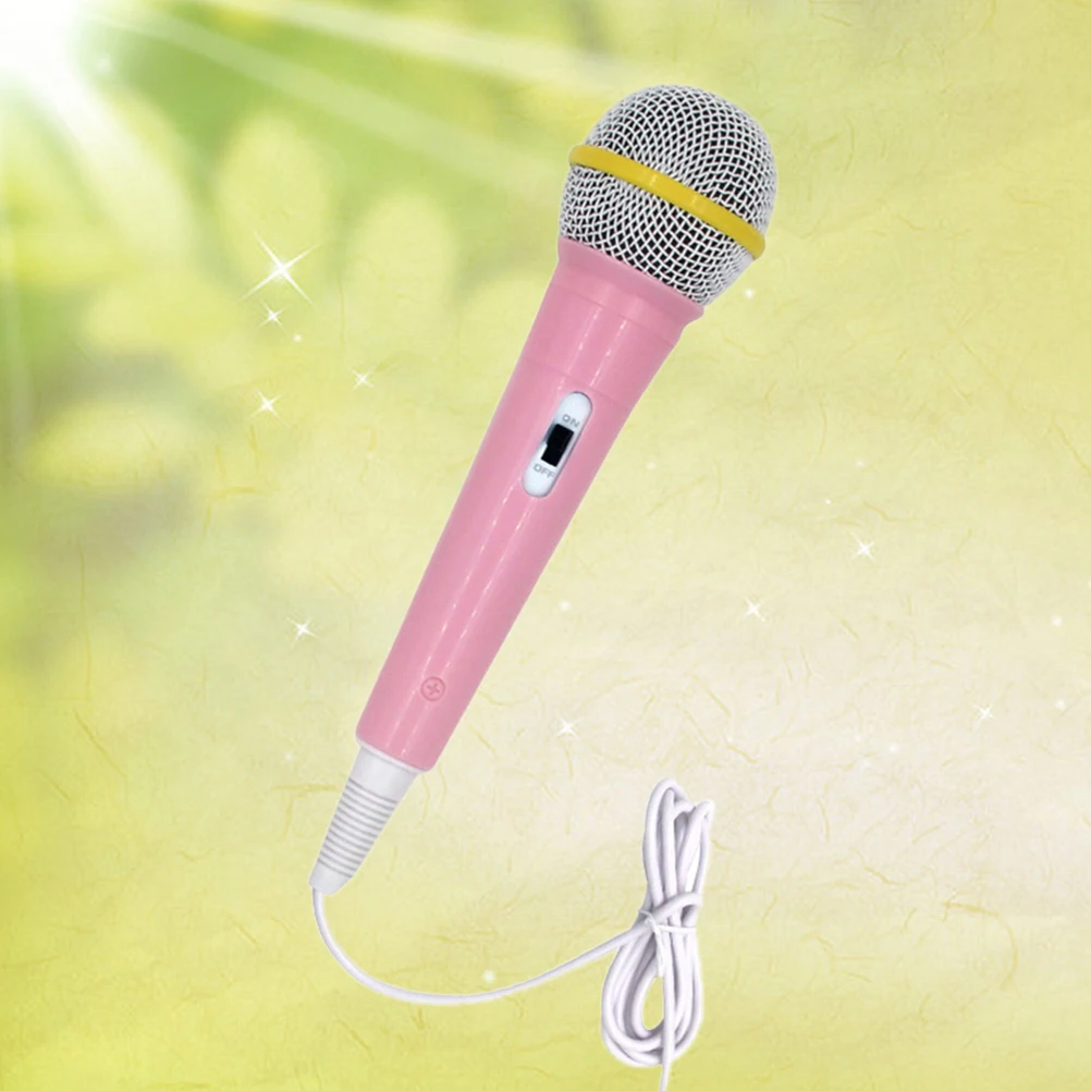 

1Pc Kid Intelligent Microphone Toy Educational Musical Instrument Pink Childrens Learning Tool For Early Development