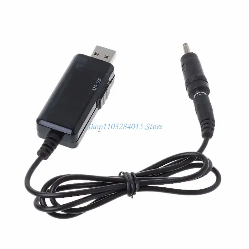 R6FF Voltages Converters USB 5V to 9V 12V Step Up Power Regulator Line 5.5x2.1mm 3.5x1.35mm Step Up Converters Adapter Cable