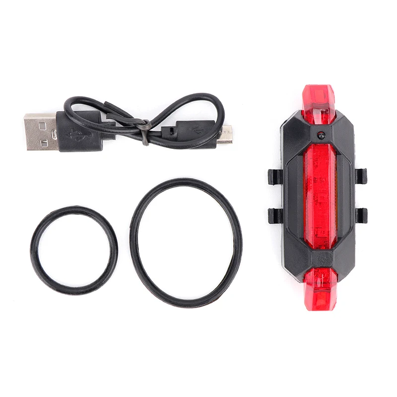 USB recarregável impermeável mountain bike lâmpada, aviso ciclismo taillight, bicicleta LED farol, luz da cauda para scooter elétrico