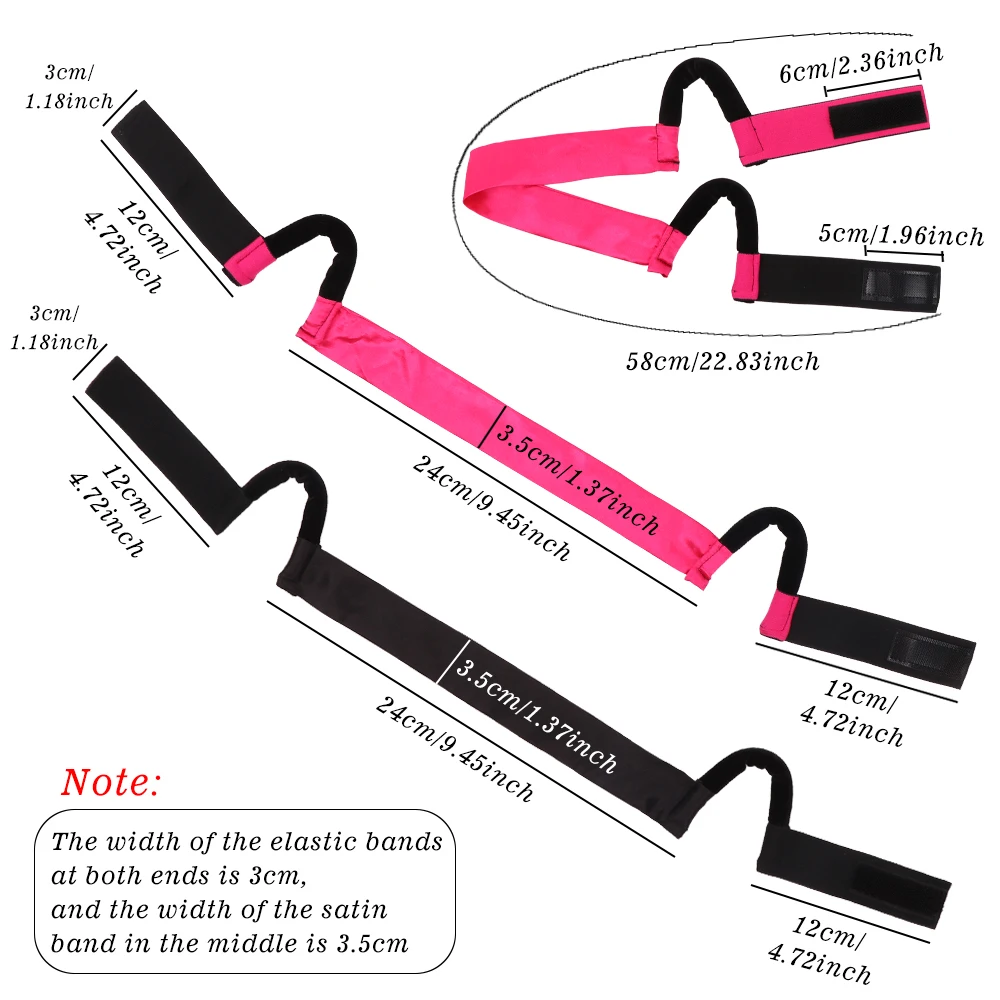 Cetim elástico sem deslizamento peruca banda livre orelha corte laço fusão banda indolor ajustável respirável para peruca dianteira do laço preto rosa rosa