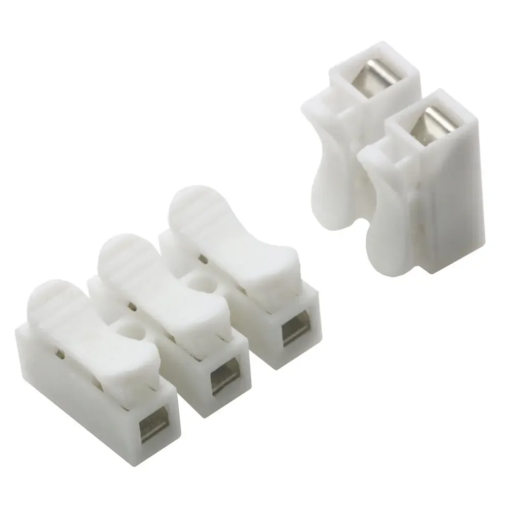 10/50Pcs No Solding Quick 2P 3P Cable Wire Connector No Screw Terminal Block Spring Clamp