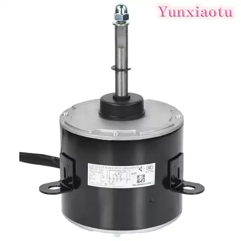 YDK-250-6 Pure Copper Winding Fan Motor, 220V 250V Dual Speed Heat Pump Condenser Motor with Fan Blade