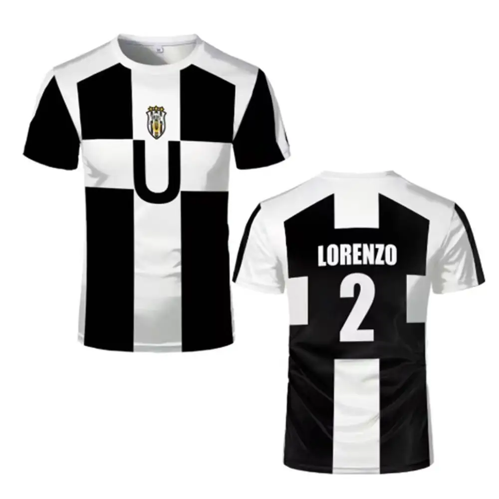 أنيمي الأزرق قفل 3D الطباعة كرة القدم الموحدة # 13 مجموعة بارو التنكرية يوبرز لكرة القدم جيرسي # 23 أزياء أيكو التأثيرية # 2 قميص لورينزو