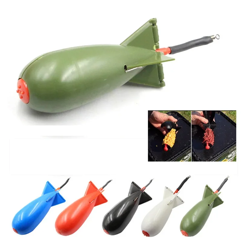 Carp Fishing Rocket Feeder Spod Bomb Float Lure Holder for Pellet Rockets - Gear Accessories