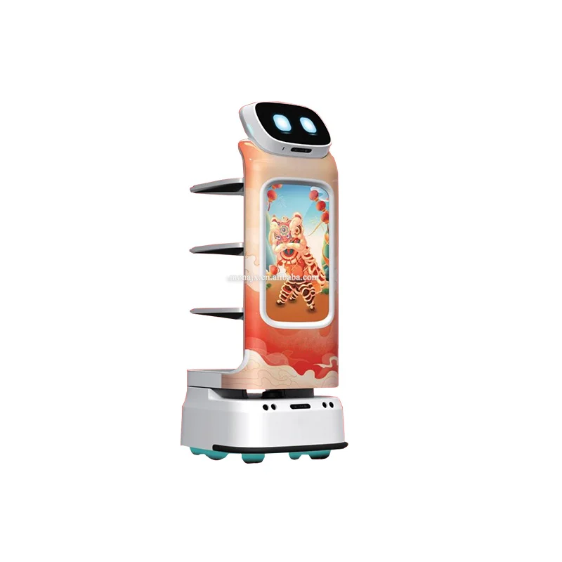 Custom Made Autonomous Navigation Robot for Food Delivery Robot Restaurant Hotel and Coffee Shop Needs Self Driving Delivery
