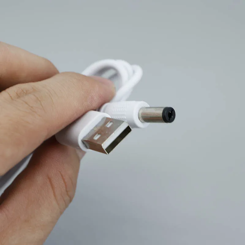 1m white DC 5v USB male to DC male port 5.5MM x 2.1mm Charging power supply extend Cable Barrel Connector USB 2.0 DC5V Plug