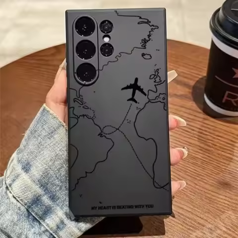 Aviation Picture Phone Case for Samsung S24 S23 S22 S21 ULTRA Liquid Silicone Anti-drop Protection Case