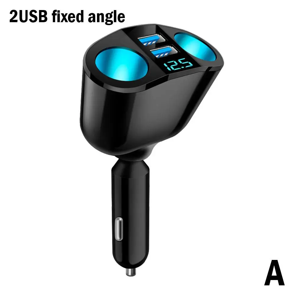 Auto Zigaretten anzünder 12V-24V Steckdose Splitter blaue Atmosphäre Licht pd qc 3,0 2 USB-Ladegerät c Anschlüsse für Mobiltelefon dvr cha h4p2