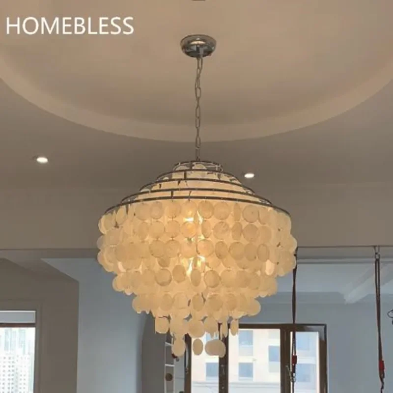 Shell chandelier room decoration living  bed Art Chandelier creative designer lamp restaurant Nordic style