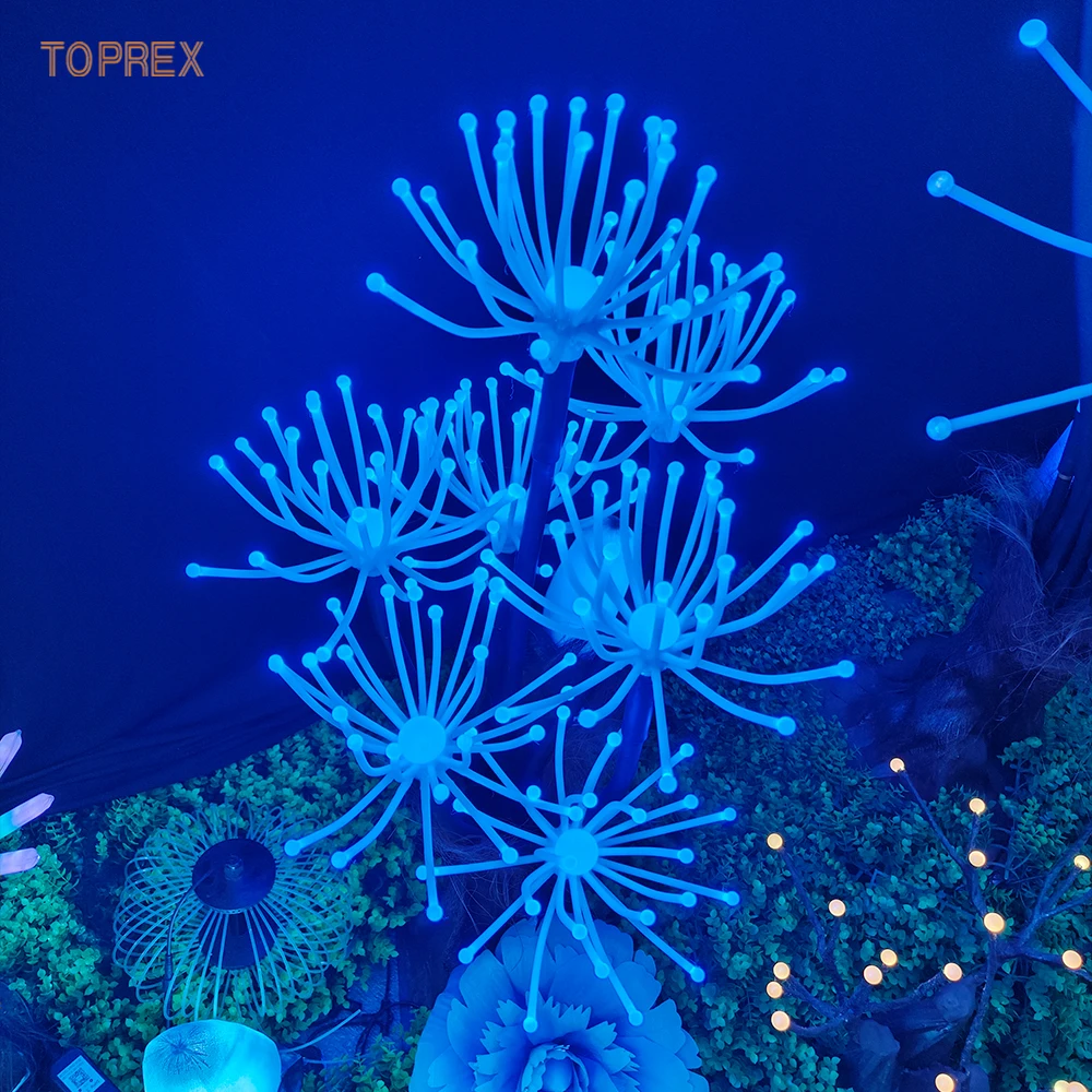 

TOPREX 2025 New Outdoor Decoration Lighted Marine Gardens Fantasy Forest LED Flower Coral Ocean Plants Theme Decor Lights