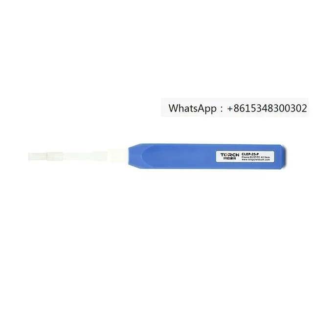 

One click cleaning pen for SC/ST/FC 2.5mm fiber optic connector CLEP-25-P, with 900+cleaning, anti-static, anti slip function