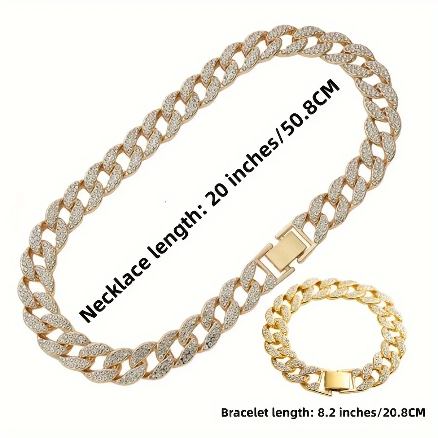 3-Piece Luxury Rhinestone Quartz Watch, Jewelry Necklace Bracelet Set - With Sparkling Decoration, Perfect Accessories for Women