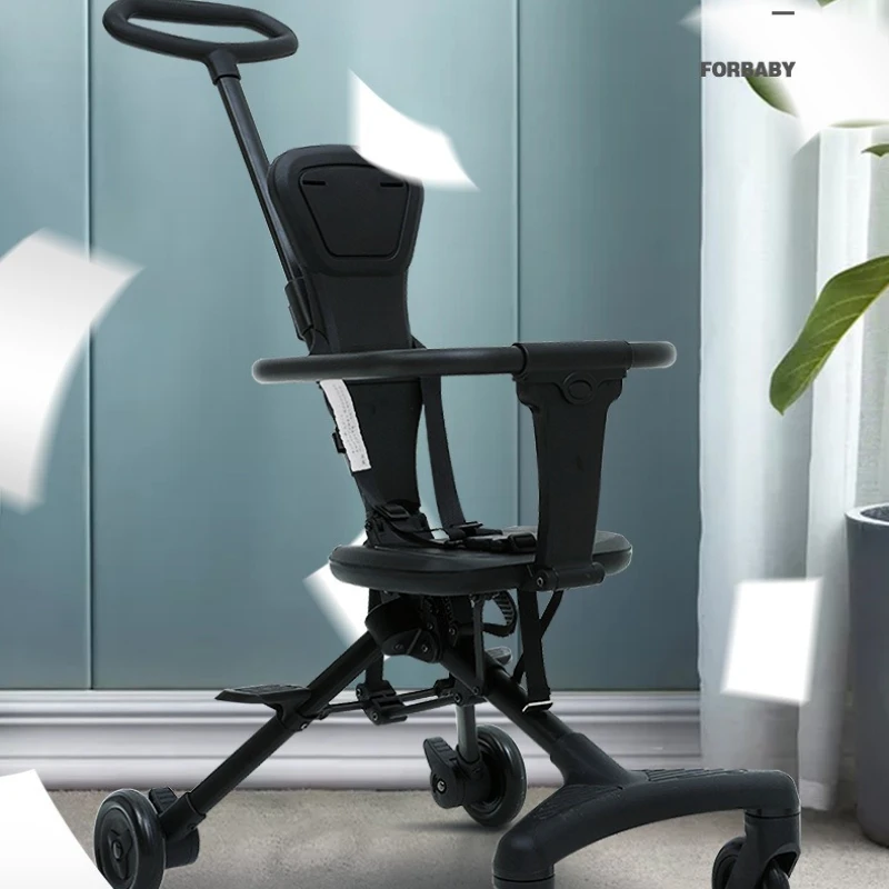 Lightweight Portable Baby Stroller, High-Style Hot-Selling Model, Rotatable Seat Baby Carriage, Dual-Foot Pedal Design Stroller