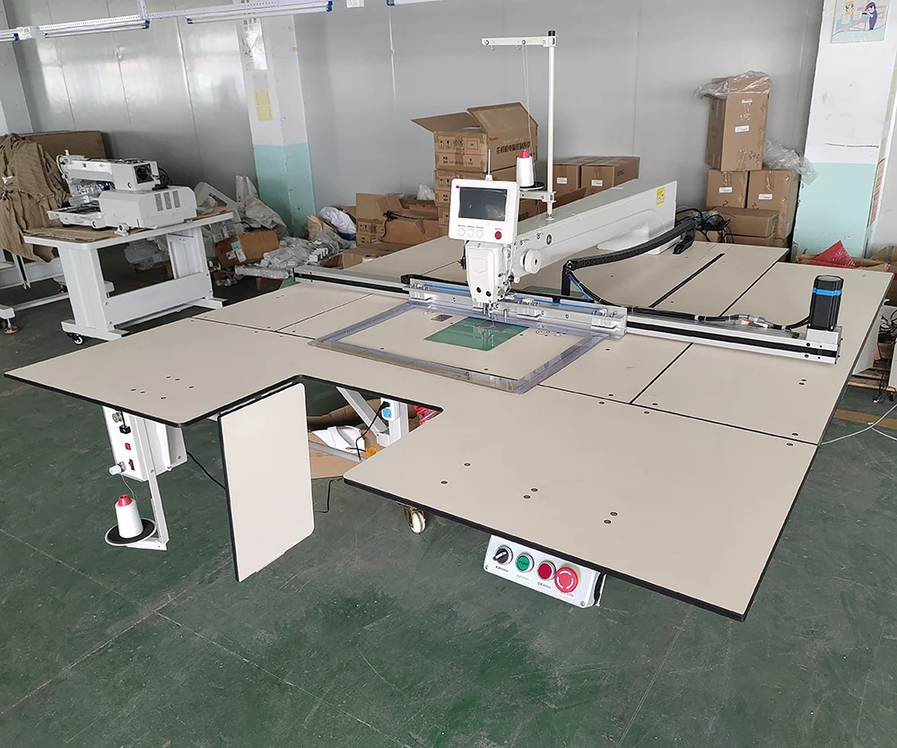 CNC Programmable Flat-Bed Template Sewing Machine Single Needle With Gear & Motor Core Large Sewing Area For Industrial Use