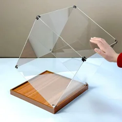 Dustproof Showcase Clear Acrylic Wooden Display Case Protection Crafts Collection Box Model Collection Storage Toys Show Box
