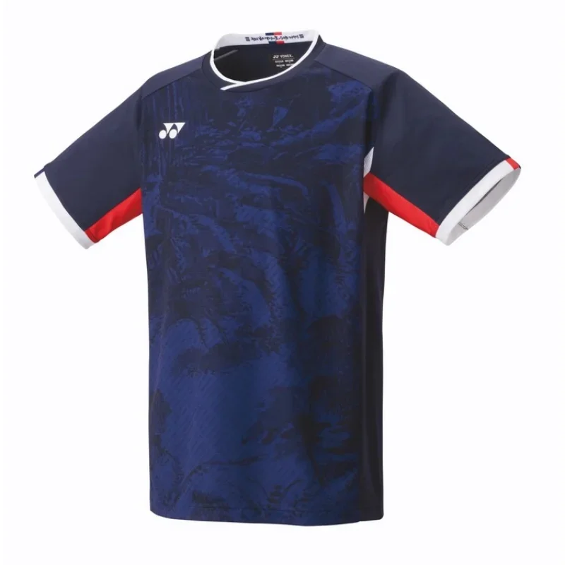 Yonex 2024 New Badminton Uniform Competition Training Suit Quick-drying Breathable Sweat-absorbent Top Short-sleeved T-shirt