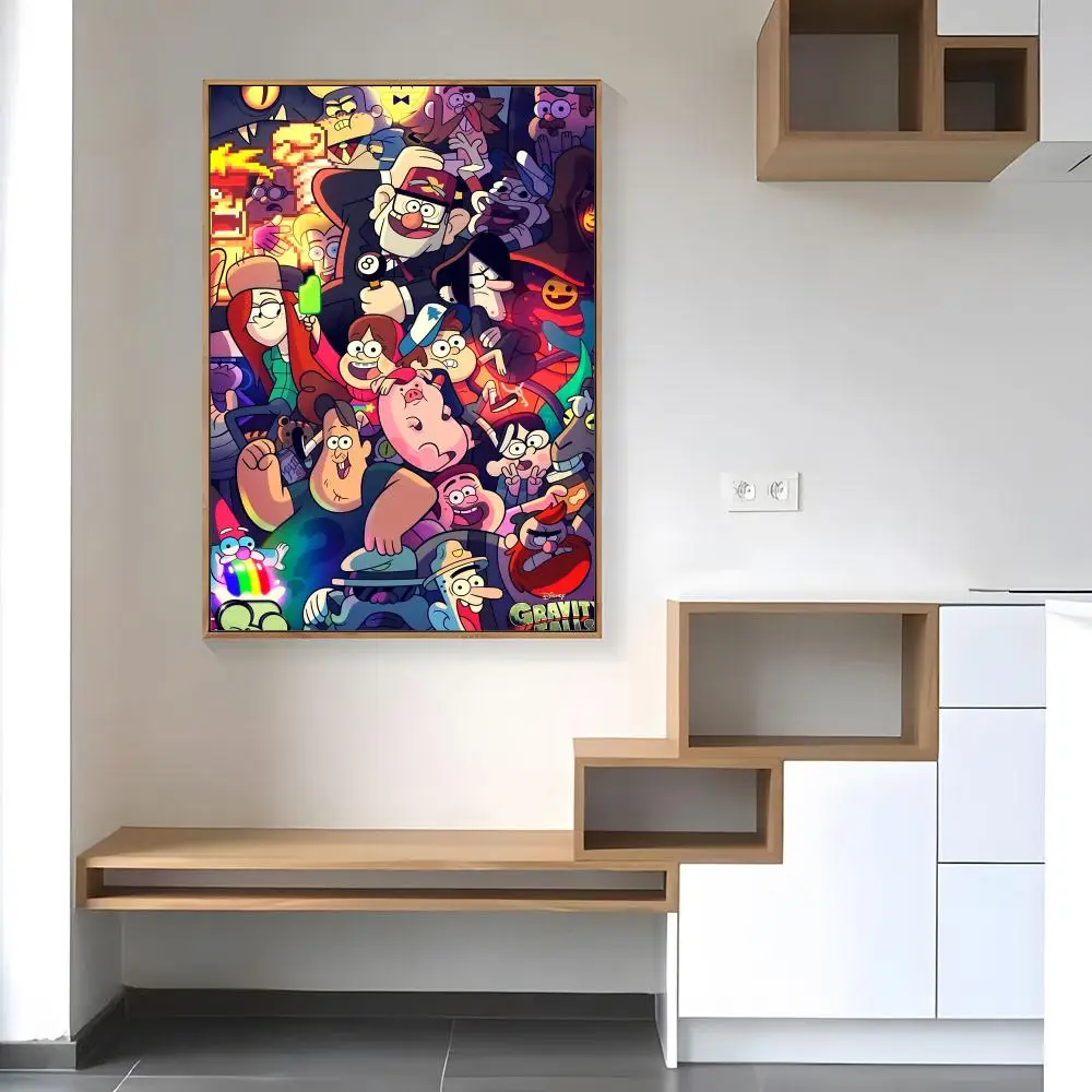 Anime G-Gravity Falls Poster Paper Print Home Living Room Bedroom Entrance Bar Cafe Art Painting Decoration