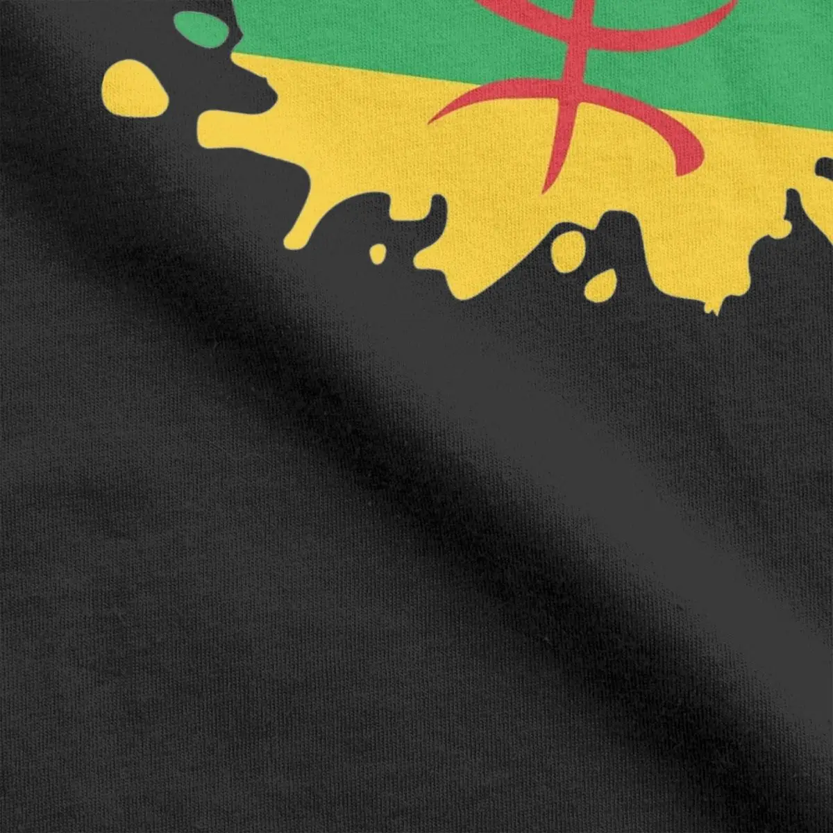 Novelty Amazigh Berber Flag T-Shirt Men Round Collar Cotton T Shirts north africa tifinagh Short Sleeve Tees Printing Clothes