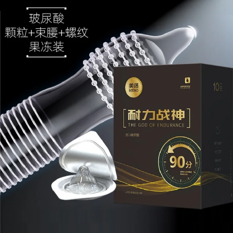 0.01 Ultra Thin Condom Sex Toy For Men Adult G-spot Thread Cock Condoms Lasting Male Penis Sleeves High Sensitive Sex Products